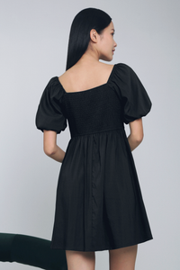 Gigi Poofy Sleeves Dress Black (Restock)