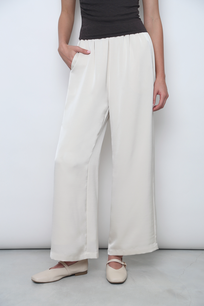 Regular) Daydreamer 2.0 Wide Leg Pants Ivory (Restock) – Hollyhoque