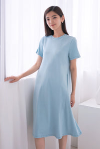 Tibury Flare Tee Maxi Dress Sky