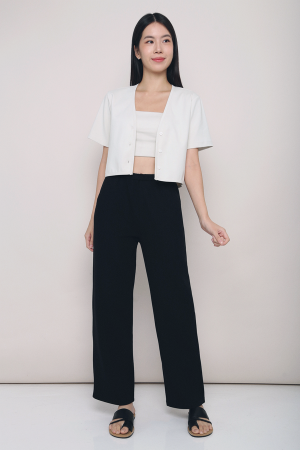 Avalon Straight Leg Slacks Black (Backorder)