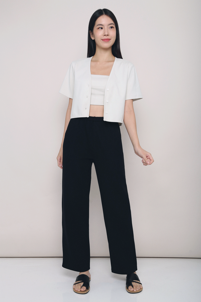 Avalon Straight Leg Slacks Black (Backorder)