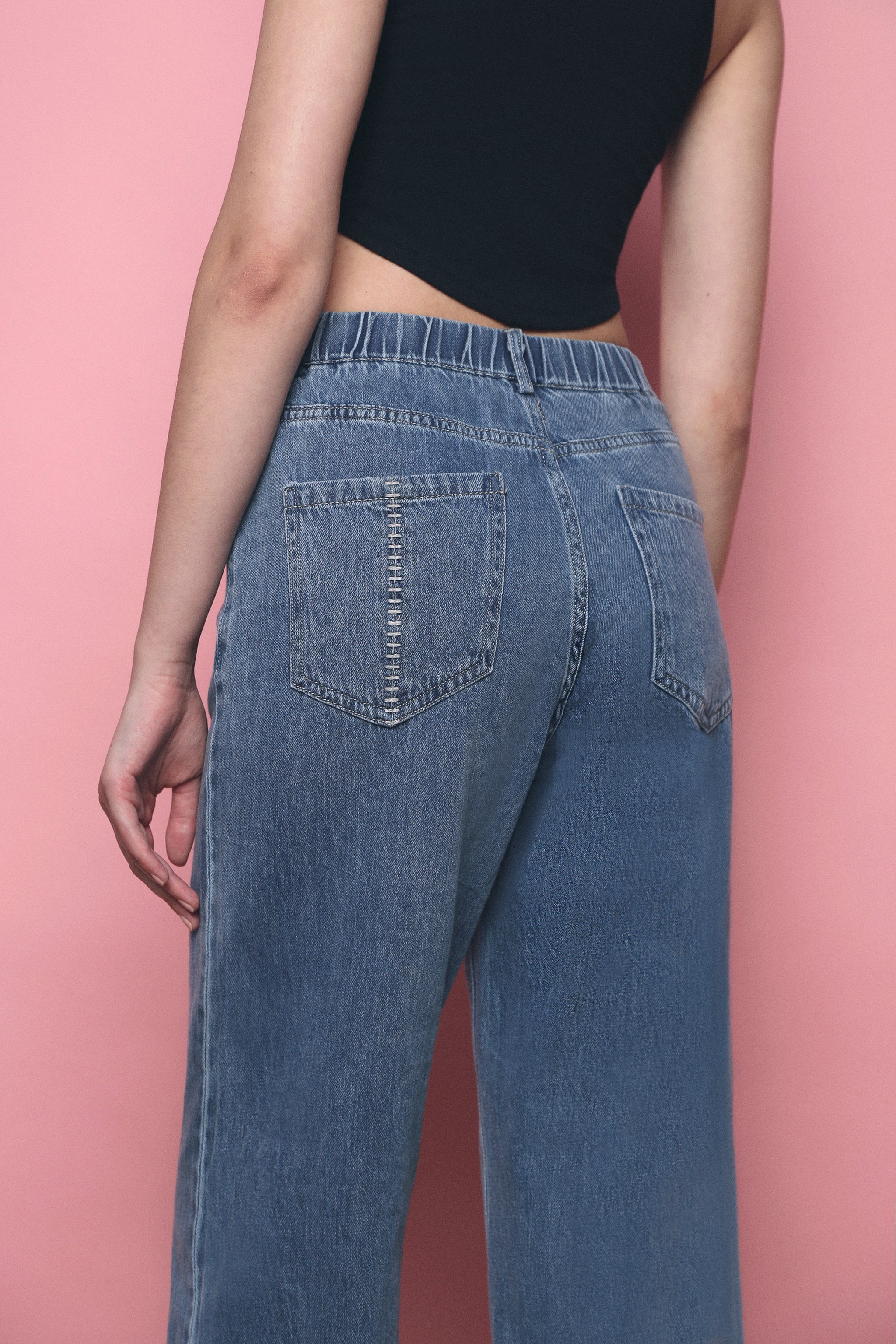 Bona Wide Leg Denim Jeans