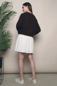 Ariel Shell Knit Cardigan Brown