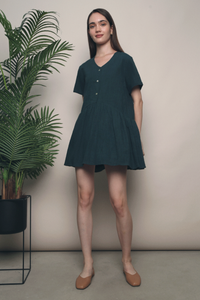 Jillyn Dropwaist Dress Emerald