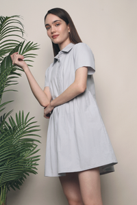 Gomez Babydoll Shirt Dress Blue