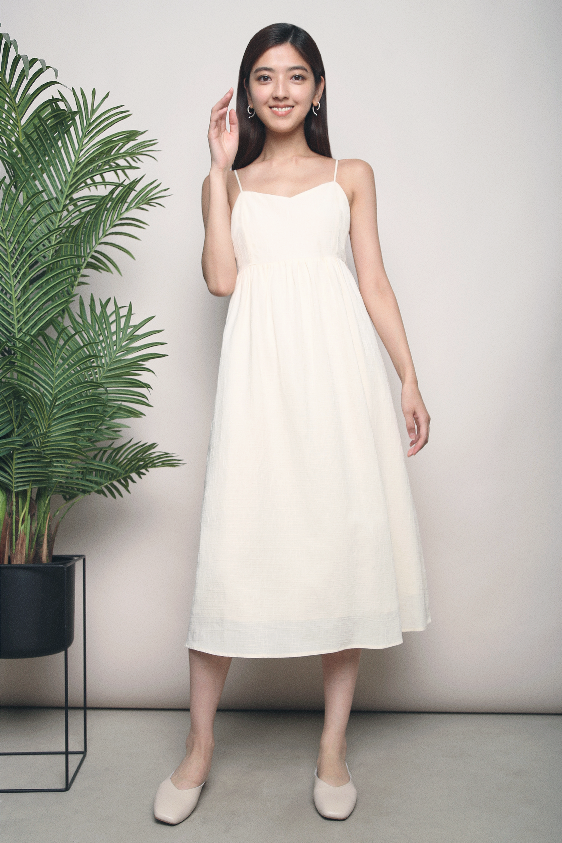 Indie Sweetheart Midi Dress Malt