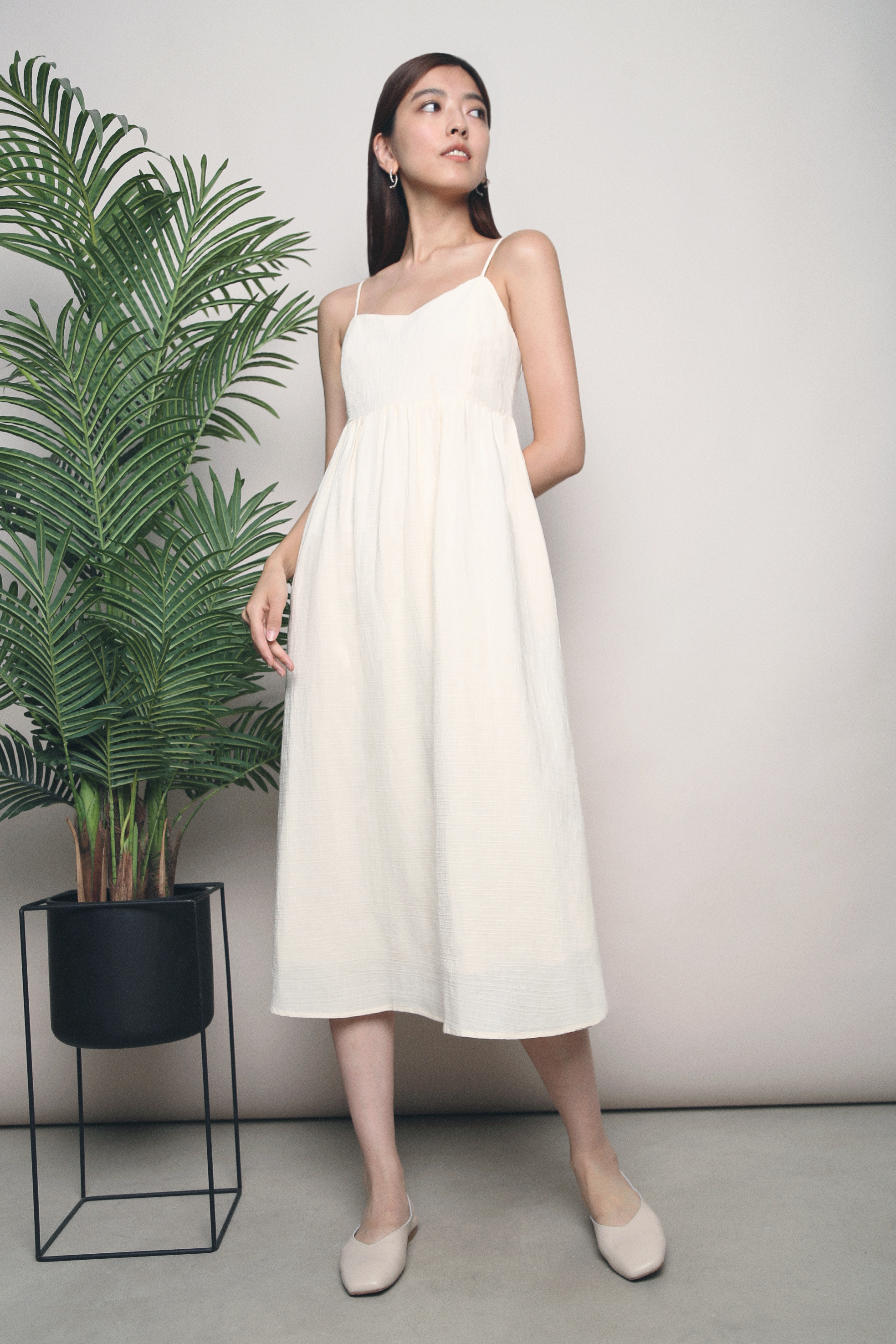 Indie Sweetheart Midi Dress Malt