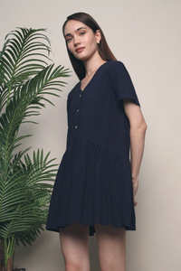 Jillyn Dropwaist Dress Navy