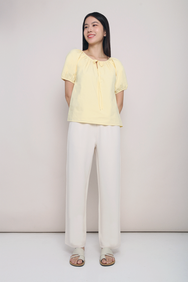 Avalon Straight Leg Slacks Beige (Backorder)