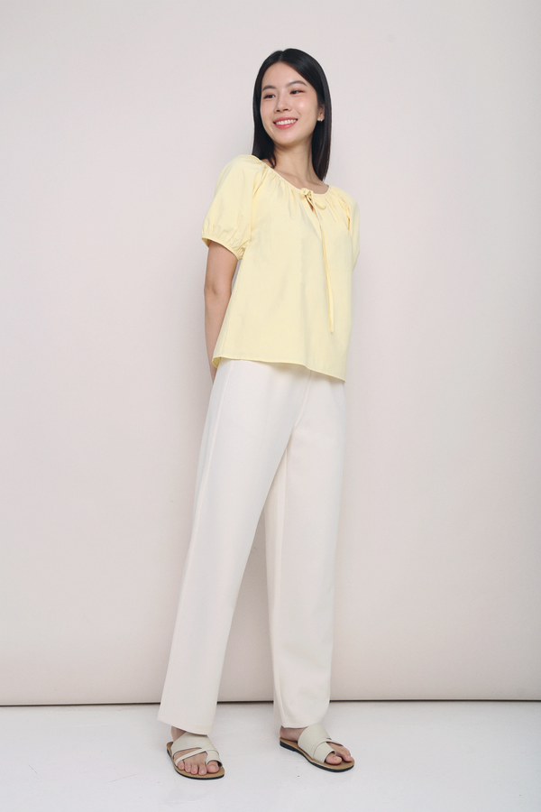 Avalon Straight Leg Slacks Beige (Backorder)