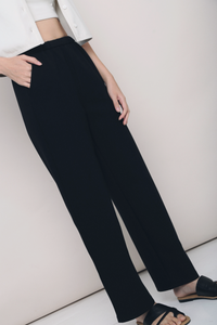 Avalon Straight Leg Slacks Black (Backorder)