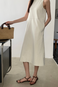 Lilit Shift Midi Dress Ecru