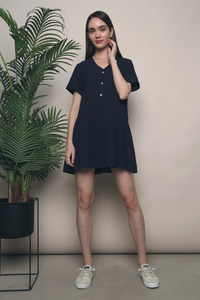 Jillyn Dropwaist Dress Navy