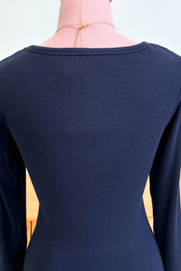 Frame Long Sleeves Top Navy