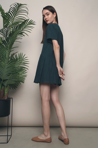 Jillyn Dropwaist Dress Emerald