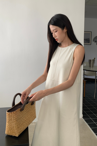 Lilit Shift Midi Dress Ecru