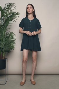 Jillyn Dropwaist Dress Emerald