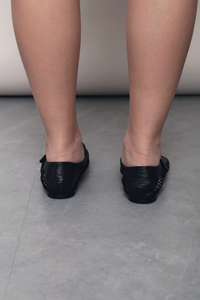 Air Mesh Mary Jane Flats Black
