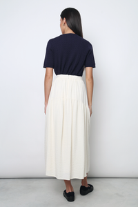 Areum Cable Knit Blouse Navy