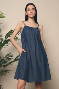 Ase Denim Dress Dark Denim
