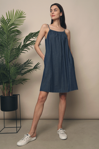 Ase Denim Dress Dark Denim