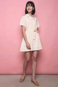Shenzi Asymmetrical Shirt Dress Malt
