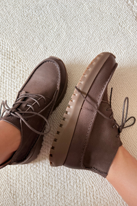 Atlas Ankle Leather Boots Brown
