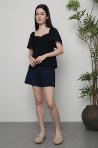 Ava Lou Sweetheart Top Black