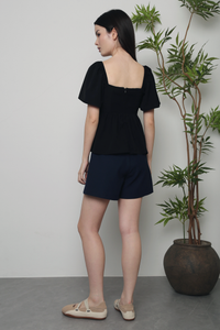 Ava Lou Sweetheart Top Black