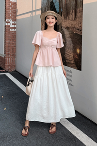 Ava Lou Sweetheart Top Blush