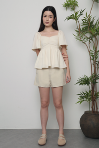 Ava Lou Sweetheart Top Ivory