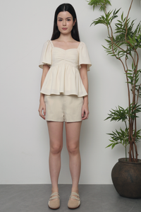 Ava Lou Sweetheart Top Ivory