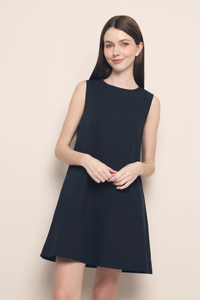 Avenir Sleeveless Shift Dress Navy