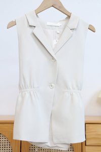 Axis Waistline Vest Top Ivory