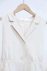 Axis Waistline Vest Top Ivory