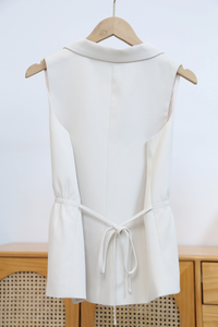 Axis Waistline Vest Top Ivory