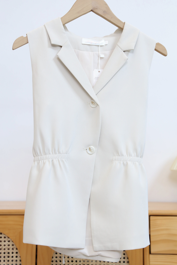 Axis Waistline Vest Top Ivory