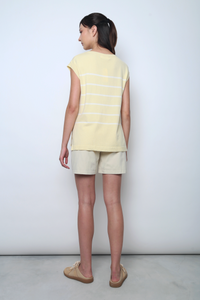 Boardwalk Cotton Denim Jorts Eggshell