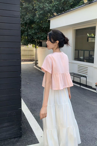 Bailey Button Down Top Blush