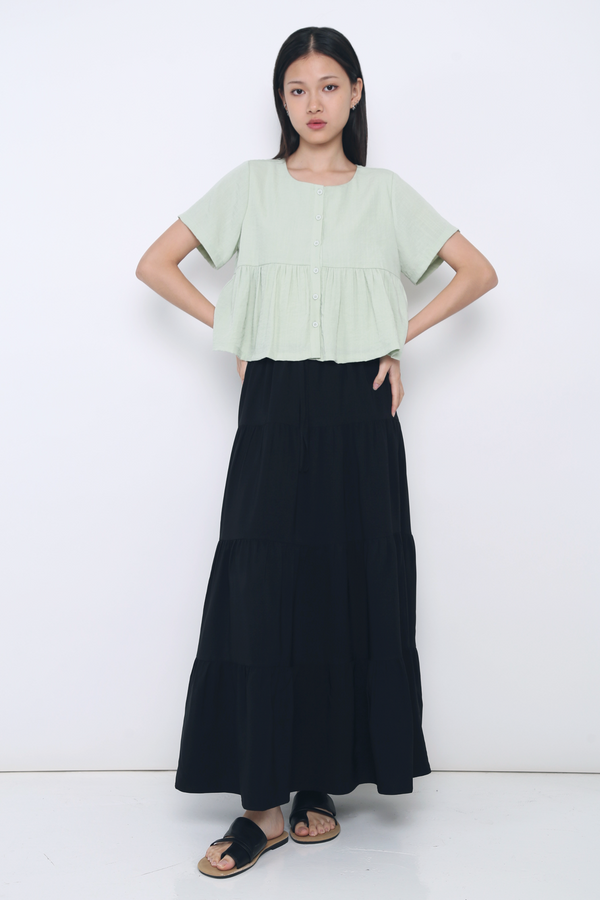 Bailey Button Down Top Apple Mint