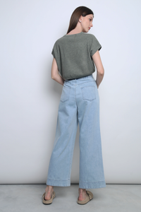 Bambam Cropped Knit Olive
