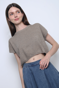 Bambam Cropped Knit Cocoa
