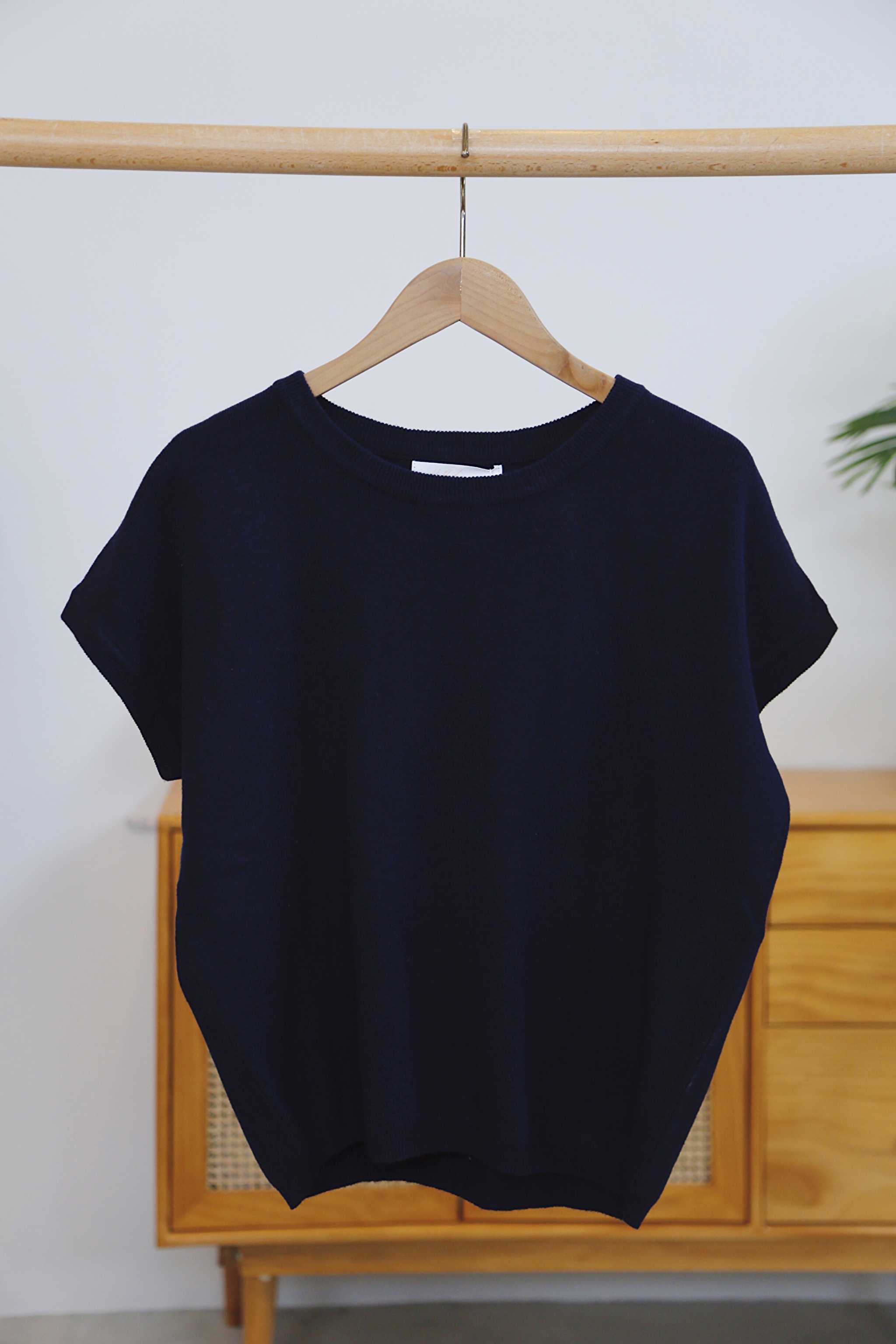 Bare Form Knit Blouse Midnight Navy