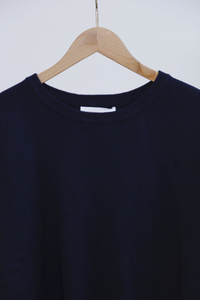 Bare Form Knit Blouse Midnight Navy