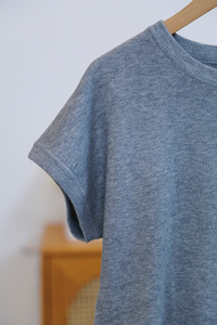 Bare Form Knit Blouse Heather Grey (Backorder)