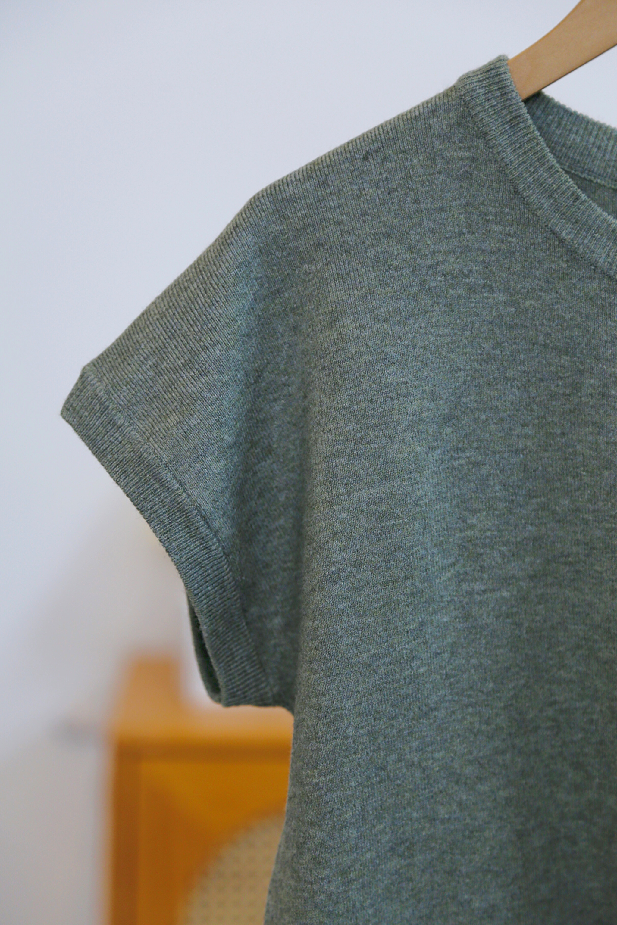 Bare Form Knit Blouse Sage (Backorder)