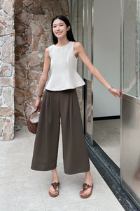 Barefoot in Capri Culottes Brown (Restock)