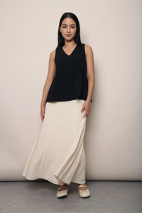 Bea Sleeveless Shift Blouse Black