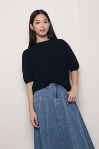 Better Basics Knit Blouse Black (Backorder)
