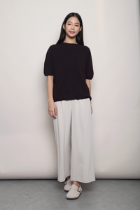 Better Basics Knit Blouse Deep Aubergine (Backorder)